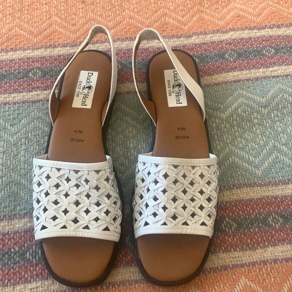 White duck head sandals size 9.5 - Picture 1 of 7